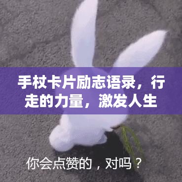 手杖卡片励志语录，行走的力量，激发人生鼓舞之光！