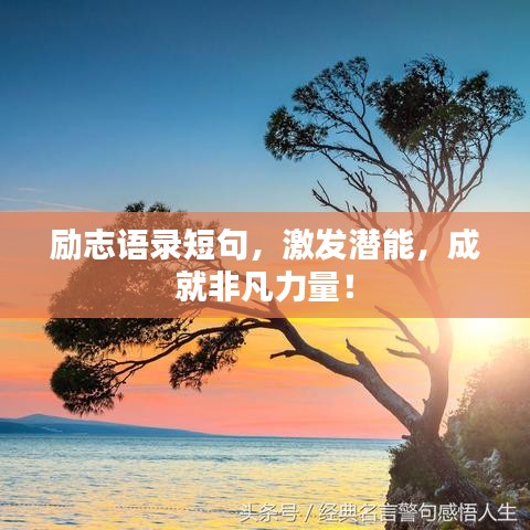 励志语录短句，激发潜能，成就非凡力量！