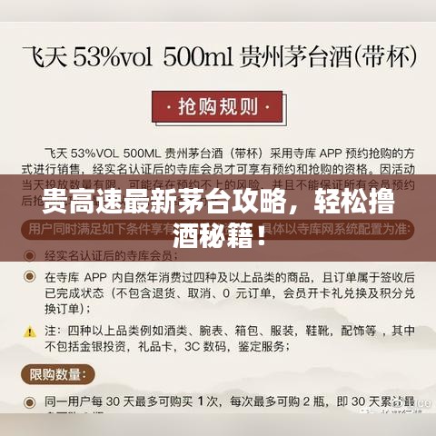 贵高速最新茅台攻略，轻松撸酒秘籍！