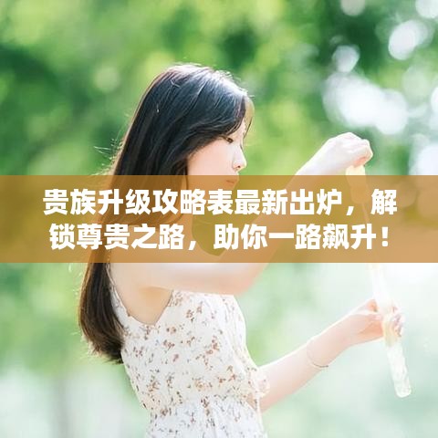 贵族升级攻略表最新出炉，解锁尊贵之路，助你一路飙升！