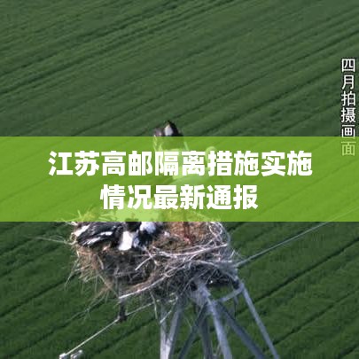 江苏高邮隔离措施实施情况最新通报
