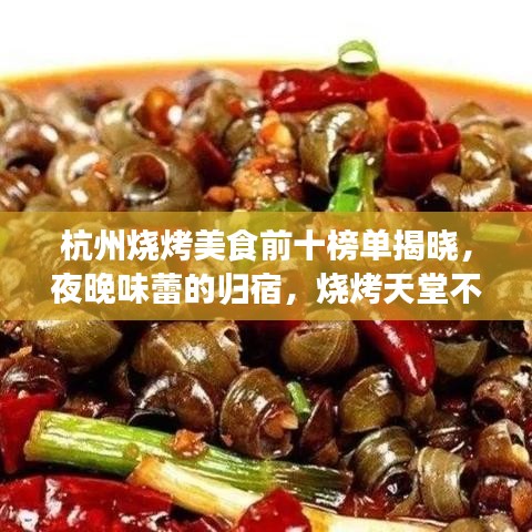 杭州烧烤美食前十榜单揭晓，夜晚味蕾的归宿，烧烤天堂不容错过！