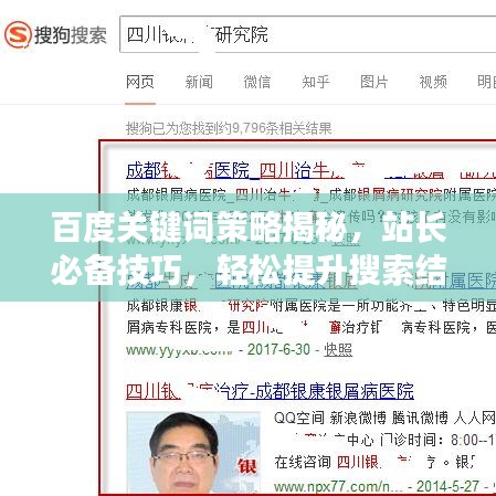 百度关键词策略揭秘，站长必备技巧，轻松提升搜索结果排名！