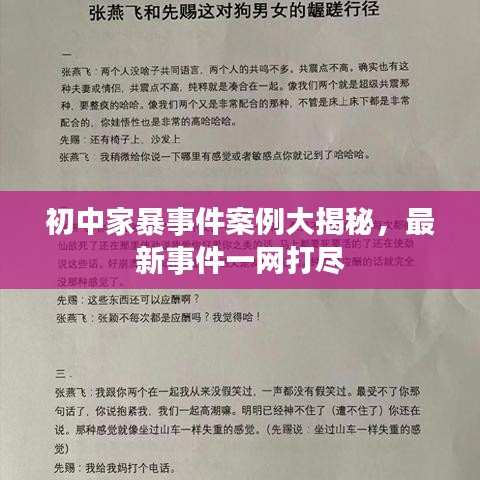 初中家暴事件案例大揭秘，最新事件一网打尽