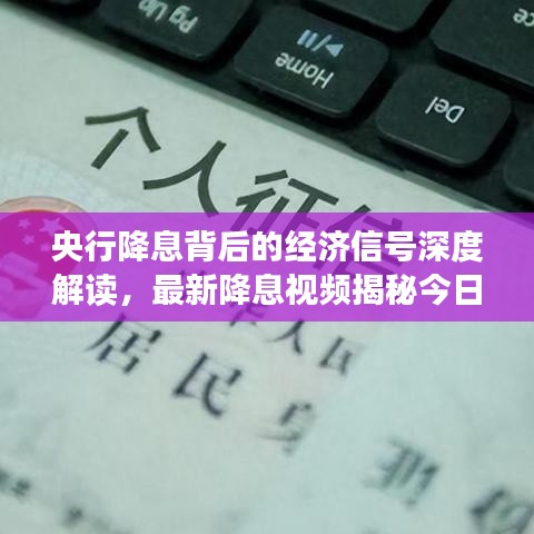 央行降息背后的经济信号深度解读，最新降息视频揭秘今日经济走势