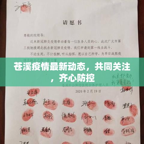 苍溪疫情最新动态，共同关注，齐心防控