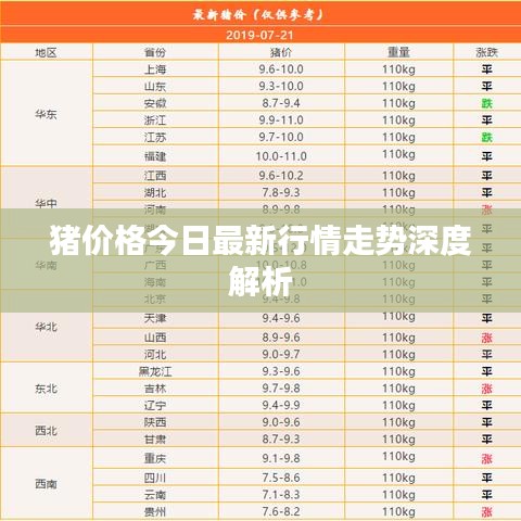 猪价格今日最新行情走势深度解析