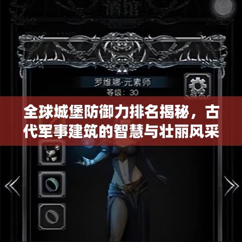 全球城堡防御力排名揭秘，古代军事建筑的智慧与壮丽风采