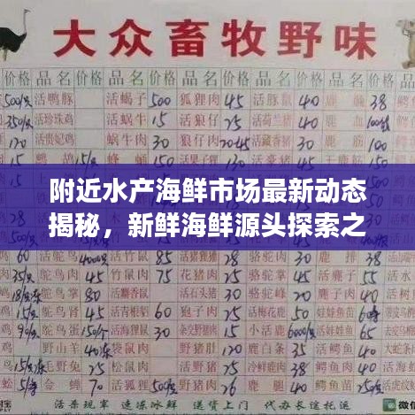 附近水产海鲜市场最新动态揭秘，新鲜海鲜源头探索之旅