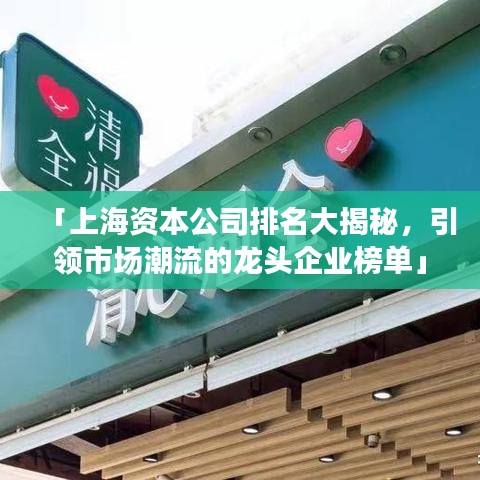 「上海资本公司排名大揭秘，引领市场潮流的龙头企业榜单」