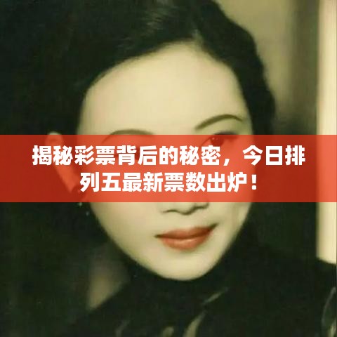 揭秘彩票背后的秘密，今日排列五最新票数出炉！