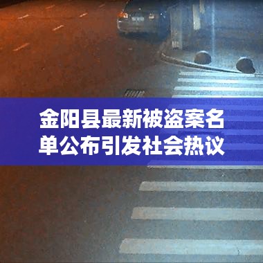 金阳县最新被盗案名单公布引发社会热议与深思