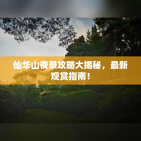 仙华山夜景攻略大揭秘，最新观赏指南！