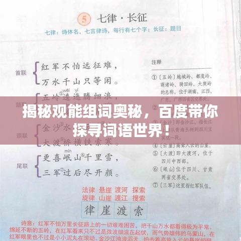 揭秘观能组词奥秘，百度带你探寻词语世界！