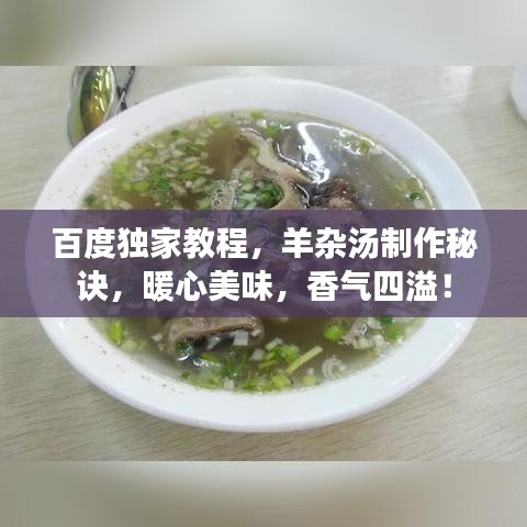 百度独家教程，羊杂汤制作秘诀，暖心美味，香气四溢！