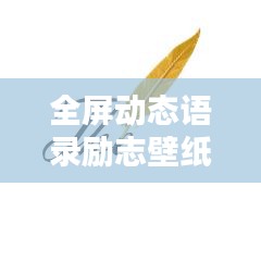 全屏动态语录励志壁纸，激发潜能，力量源泉无限！