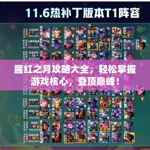 腥红之月攻略大全，轻松掌握游戏核心，登顶巅峰！