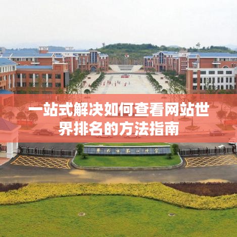 一站式解决如何查看网站世界排名的方法指南