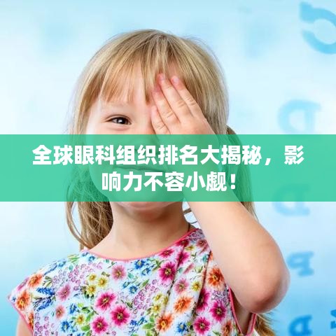 全球眼科组织排名大揭秘，影响力不容小觑！