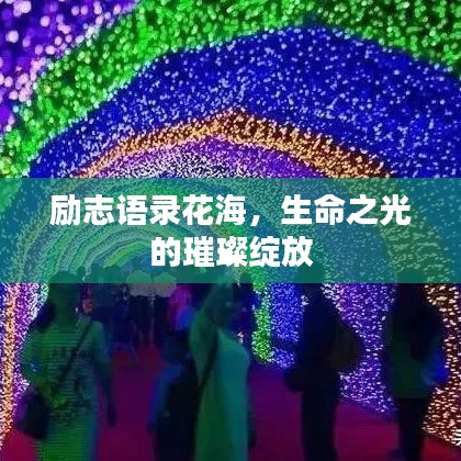 励志语录花海，生命之光的璀璨绽放