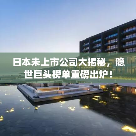 日本未上市公司大揭秘，隐世巨头榜单重磅出炉！
