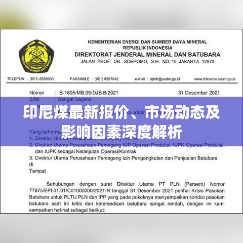 印尼煤最新报价、市场动态及影响因素深度解析