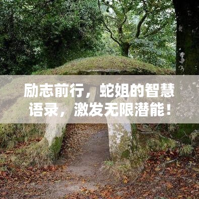 励志前行，蛇姐的智慧语录，激发无限潜能！
